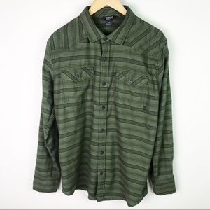 Outdoor Research Olive Striped Button Down Shirt
